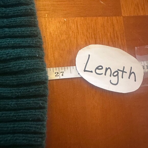 T.L.C By Lambert Green Cable Knit Sweater Made In USA Cotton Blend - Picture 4 of 6